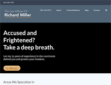 Tablet Screenshot of criminaldefenselawyermd.com
